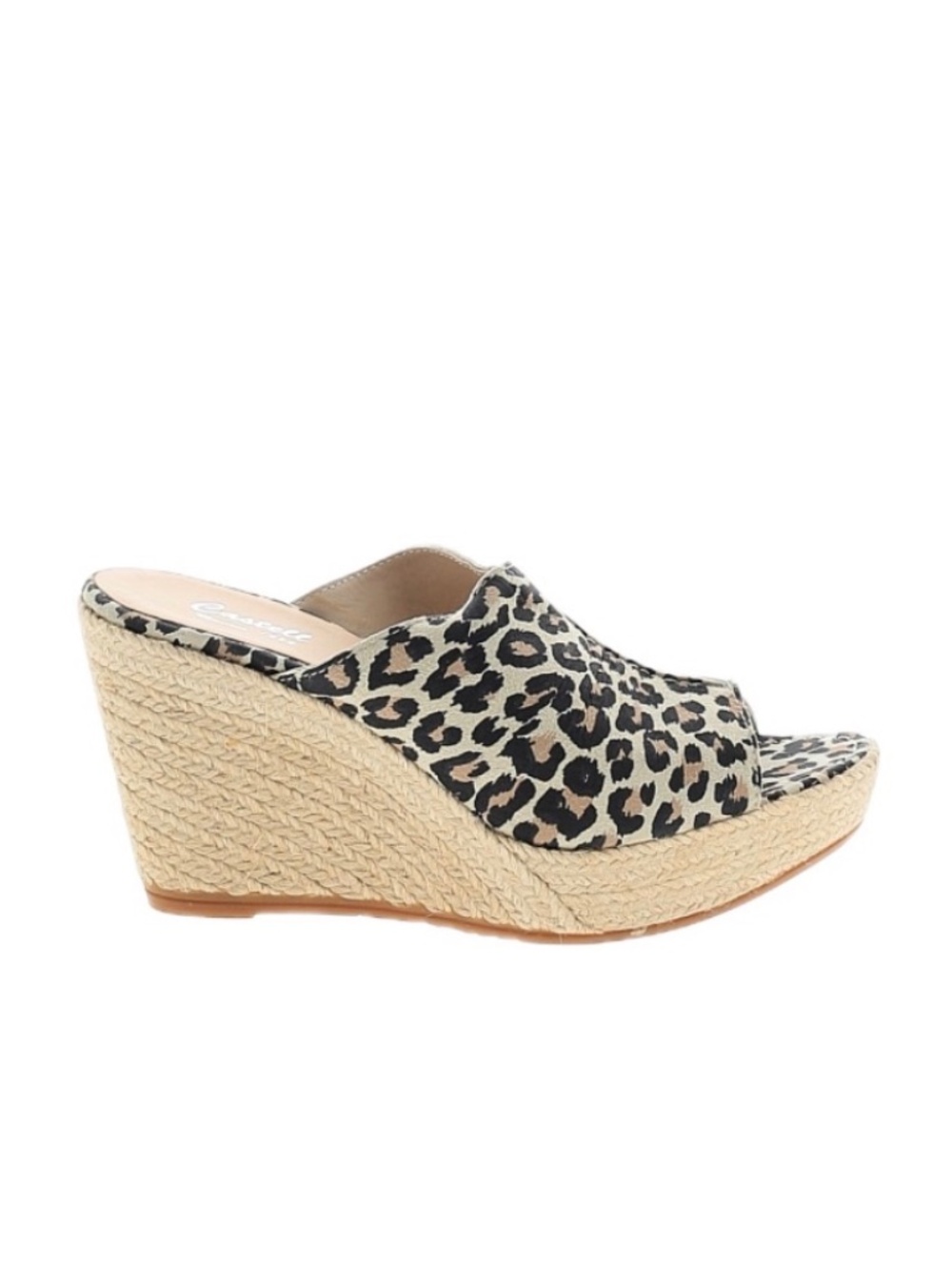Leppard print wedges —Size 8